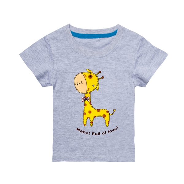 Детски тениски за момчета с щампа на жираф