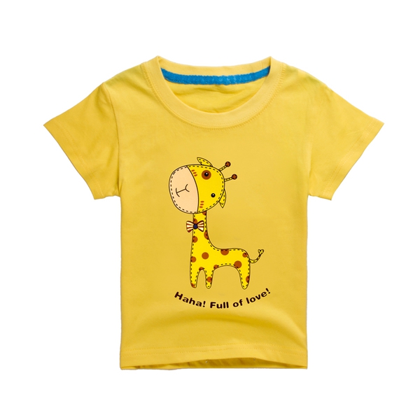 Детски тениски за момчета с щампа на жираф