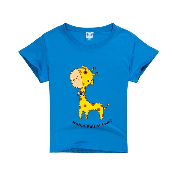 Детски тениски за момчета с щампа на жираф