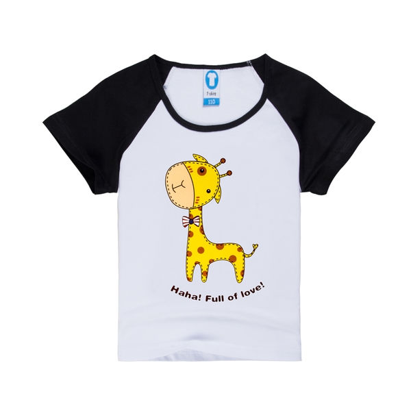 Детски тениски за момчета с щампа на жираф