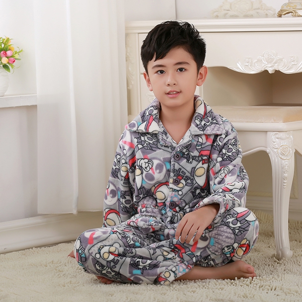 Детски зимни кашмирени пижами за момчета и момичета - 5 модела