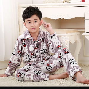 Детски зимни кашмирени пижами за момчета и момичета - 5 модела