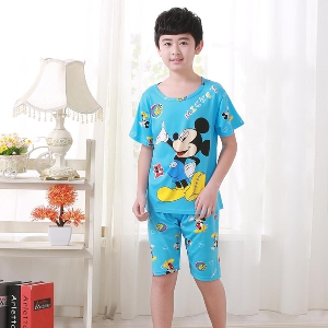 Детски летни пижами за момчета и момичета - Мики Маус,Хелоу Кити,Спондж Боб,Снежанка и други