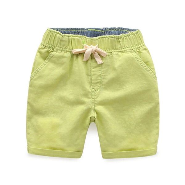Детски  цветни къси панталони за момчета с връзка - 5 модела 