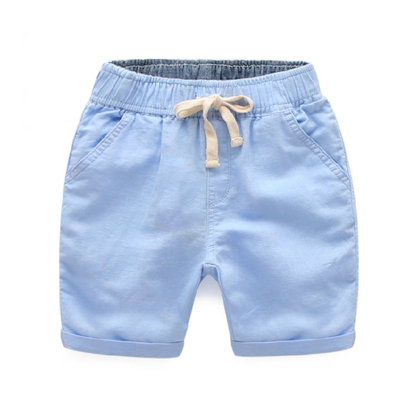Детски  цветни къси панталони за момчета с връзка - 5 модела 