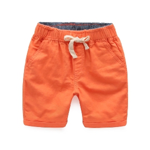 Детски  цветни къси панталони за момчета с връзка - 5 модела 