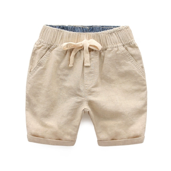 Детски  цветни къси панталони за момчета с връзка - 5 модела 