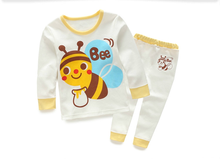 Детска пролетна пижама за момичета и момчета с пчеличка,жабка,зайче и други - 9 различни модела