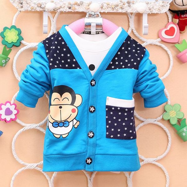 Παιδικό φούτερ σε μπλε, κίτρινο και γκρι χρώμα