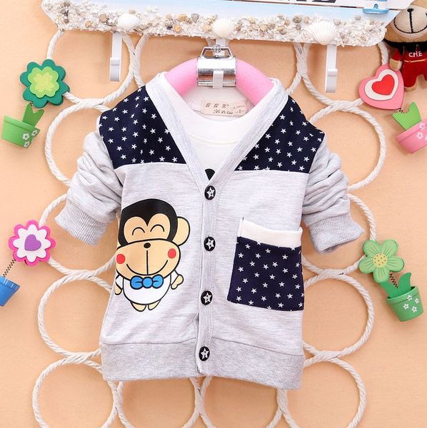 Παιδικό φούτερ σε μπλε, κίτρινο και γκρι χρώμα