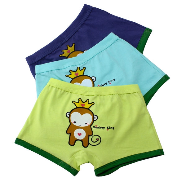 Памучно детско бельо с анимации за момчета - комплект от 3 броя 