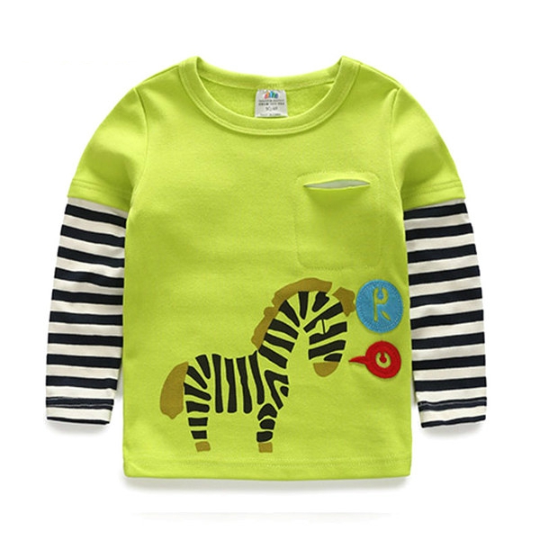 Детски тениски за момчета бял оранжев и зелен цвят