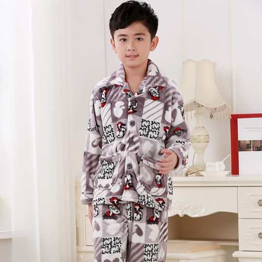 Детски есенно-зимни пижами за момчета и момичета - 4 различни модела