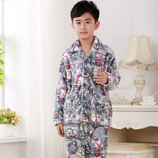 Детски есенно-зимни пижами за момчета и момичета - 4 различни модела