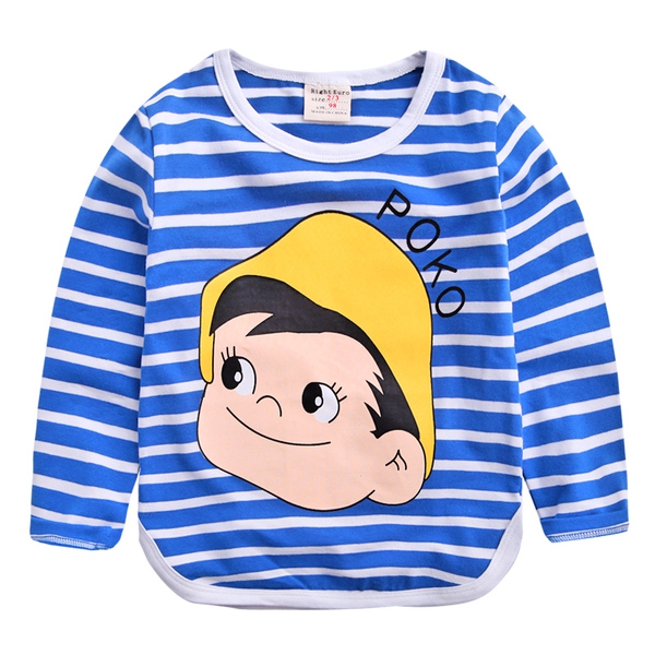 Детски раирани тениски за момчета 3 цвята