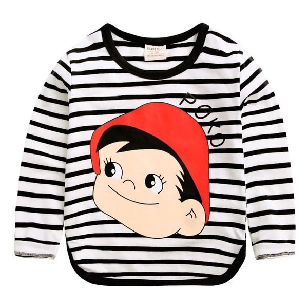 Детски раирани тениски за момчета 3 цвята