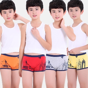 Бельо за момчета - комплекти от 4 броя - червен, жълт, оранжев, син и други топ модели