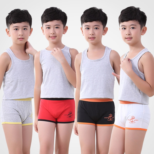 Бельо за момчета - комплекти от 4 броя - червен, жълт, оранжев, син и други топ модели