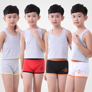 Бельо за момчета - комплекти от 4 броя - червен, жълт, оранжев, син и други топ модели