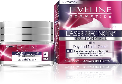 Дневен и нощен крем с лифтинг ефект 40+, Eveline Laser Precision, 50 мл