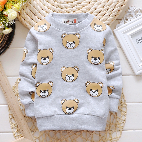Ανοιξιάτικη μπλούζα για αγόρια με αρκουδάκια.