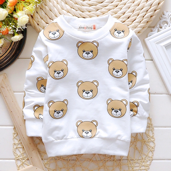 Ανοιξιάτικη μπλούζα για αγόρια με αρκουδάκια.