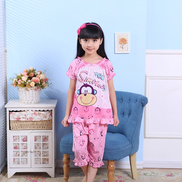 Летни детски пижами за момичета и момчета Хелоу Кити,маймунка - 7 различни модела