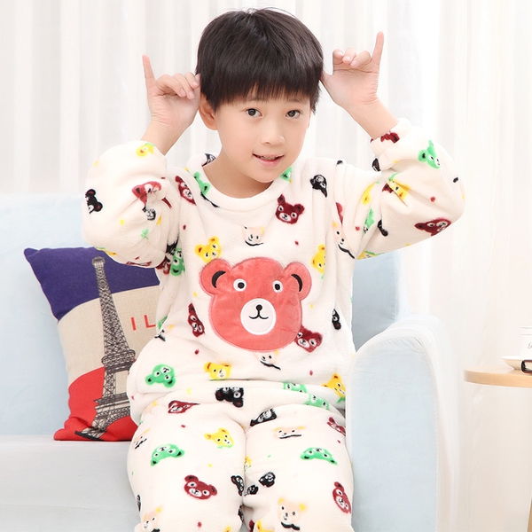 Детски есенно-зимни пижами за момчета и момичета - 17 модела