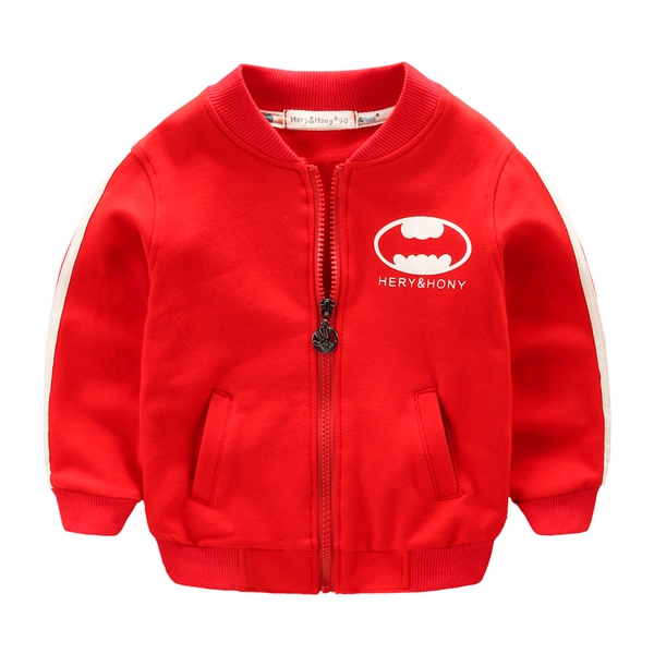 Παιδικό μπουφάν σε διάφορα χρώματα - κόκκινο, γκρι, πράσινο - σπορ και κομψό για  αγόρια