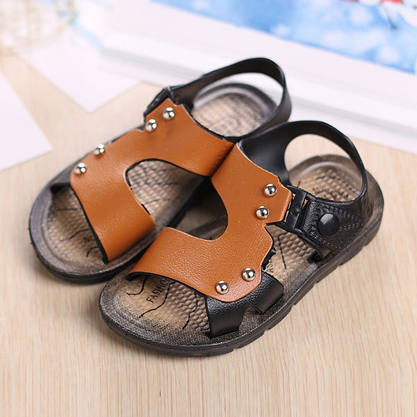 Детски летни сандали за момчета от изкуствена кожа