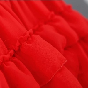 Κορυφαία φόρεμα για κορίτσια - παιδικά καλοκαίρι πουκάμισο - κόκκινο και μαύρο μοτίβο σιφόν