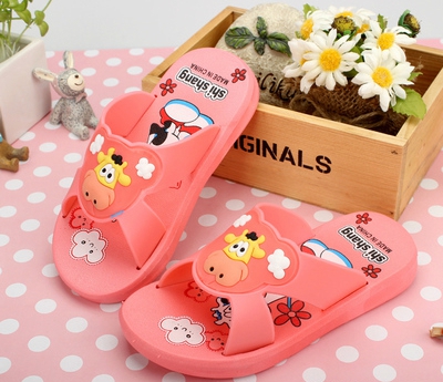 Детски летни чехли за момчета и момичета - в жълт,син и розов цвят