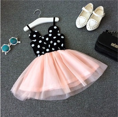 Детска цветна рокля тип Мики Маус