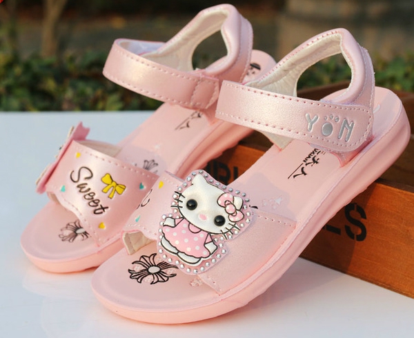 Детски летни сандали за момичета в различни цветове - 23 модела