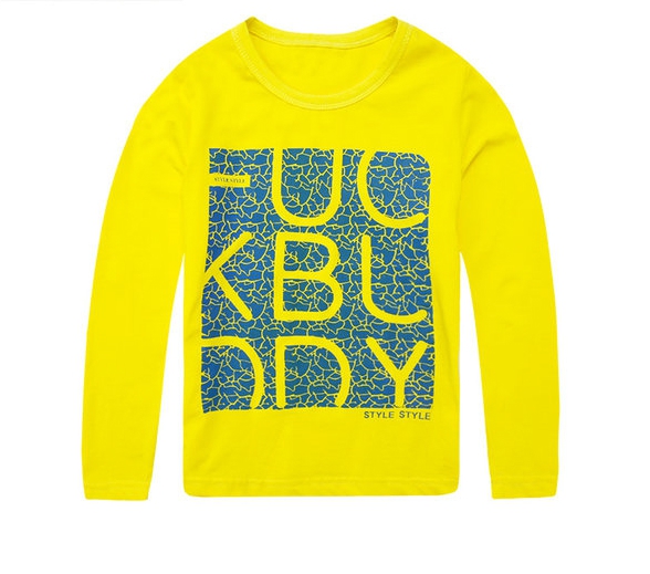 Детска тениска с дълъг ръкав за момчета - топ модели в син, лилав, жълт, червен - различни раирани и анимирани варианти