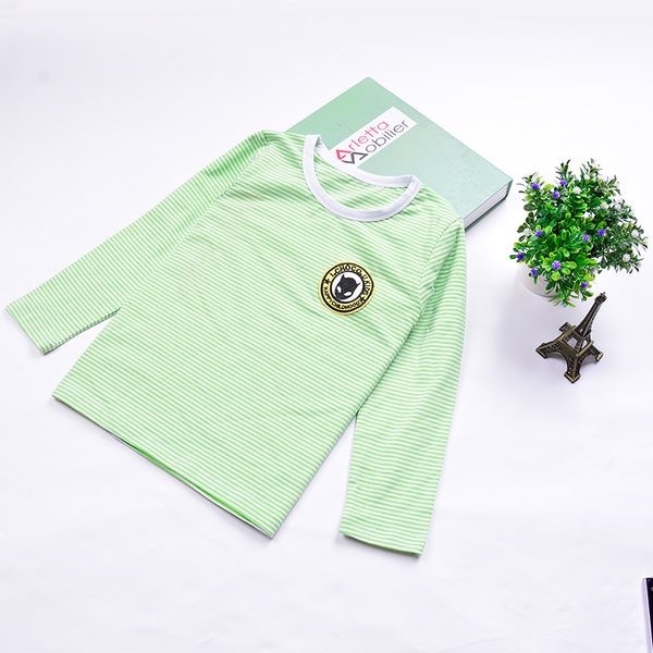 Детска тениска с дълъг ръкав за момчета - топ модели в син, лилав, жълт, червен - различни раирани и анимирани варианти