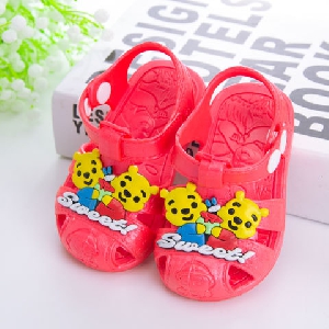 Детски сандали за момичета и момчета в червен и син цвят - 3 модела