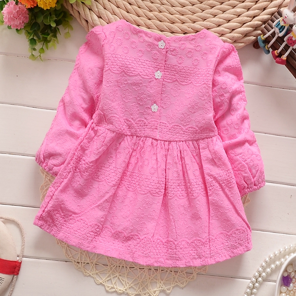  Πουκάμισο για κορίτσια - τρία χρώματα - μοβ, κίτρινο και ροζ