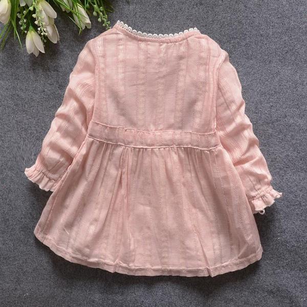 Πουκάμισα για την άνοιξη για τα κορίτσια - μπλε και ροζ - κορυφαία μοντέλα