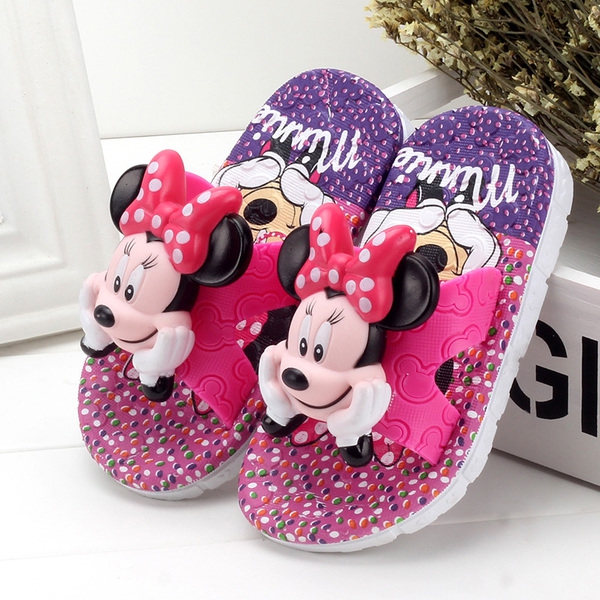 Παιδικό καλοκαίρι παντόφλες με Mickey και Minnie Mouse σε διάφορα χρώματα