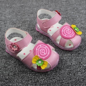 Сладки детски сандали за момичета в розов,червен,бял и лилав цвят - 10 модела