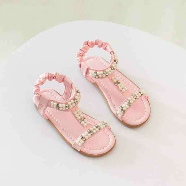 Παιδικά σανδάλια για τα κορίτσια λευκό τριαντάφυλλο κόκκινο και κίτρινο