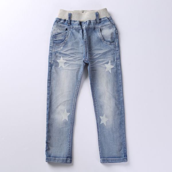 Ластични детски дънки за момичета - топ модел в няколко размера за сезон пролет, лято, есен и зима