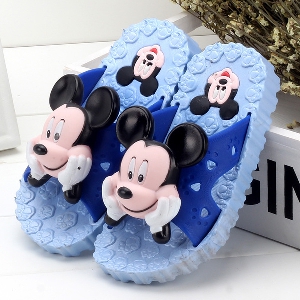 Παιδικό καλοκαίρι παντόφλες για αγόρια και κορίτσια Mickey και Minnie Mouse - 8 μοντέλα