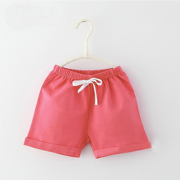 Детски къси панталони за момичета в зелен,син,лилав и червен цвят 