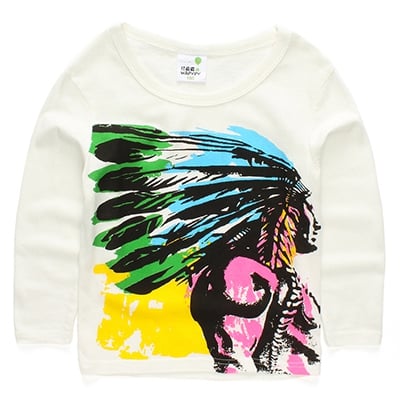 Μπλουζάκι με μακριά μανίκια για αγόρια σε μαύρο, κόκκινο, κίτρινο και  πορτοκαλί χρώμα με κινούμενα σχέδια - κορυφαία μοντέλα