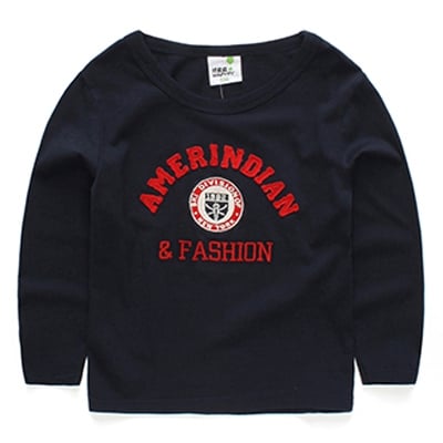 Μπλουζάκι με μακριά μανίκια για αγόρια σε μαύρο, κόκκινο, κίτρινο και  πορτοκαλί χρώμα με κινούμενα σχέδια - κορυφαία μοντέλα