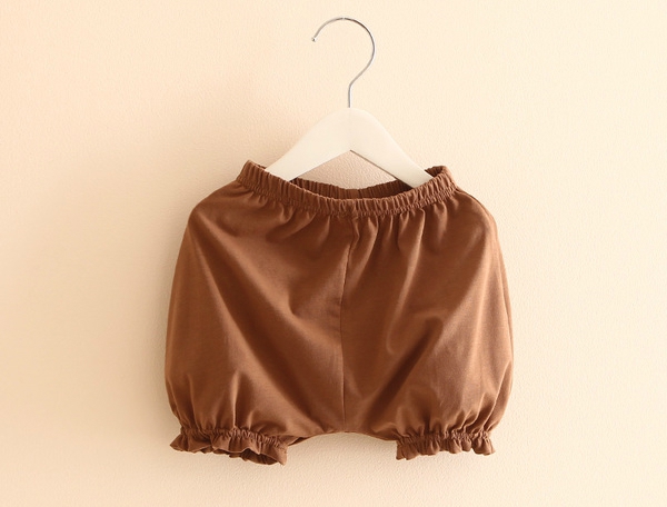 Детски къси панталони за момичета в син,кафяв,лилав,розов,червен и зелен цвят 