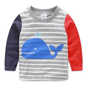 Παιδικά t-shirts για αγόρια σε 6 μοντέλα - φάλαινα, αρκούδα, δεινόσαυρος και άλλα
