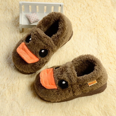 Τα παιδιά στο σπίτι παντόφλες με παπάκια σε μπλε, πράσινο, καφέ, ροζ, κίτρινο και πορτοκαλί